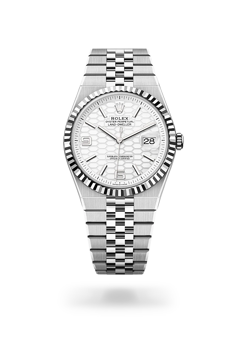 Rolex Land-Dweller 40 White Gold Rolesor Oystersteel, M127334-0001